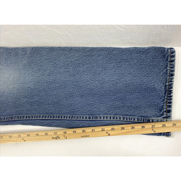 Levis 517 Jeans Mens 33 x 29 Bootcut Medium Wash Denim Casual Grunge Holes - Picture 6 of 16